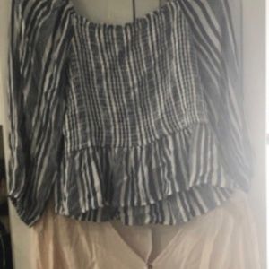 American Eagle Lot of 2 off shoulder smock Blouse